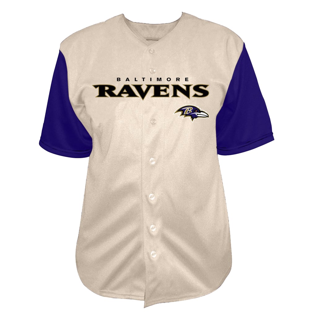 Lamar Jackson Baltimore Ravens Fanatics Big & Tall Baseball Button-Up Shirt - Cream