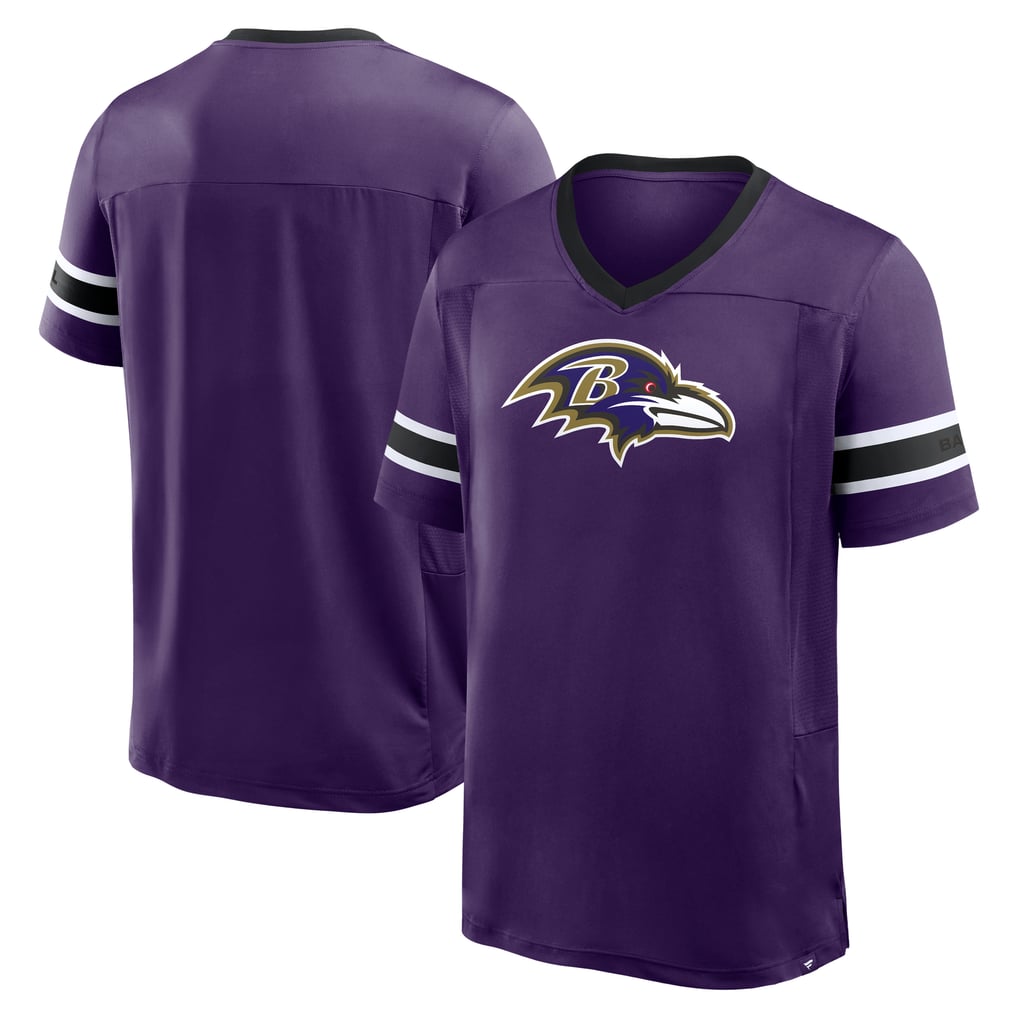 Baltimore Ravens Fanatics Hometown Premium Hashmark V-Neck T-Shirt - Purple