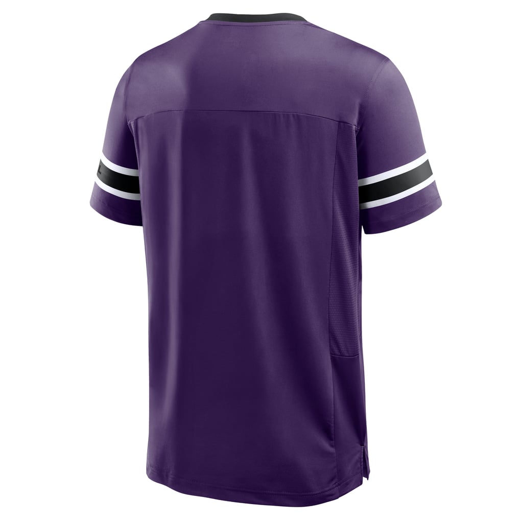 Baltimore Ravens Fanatics Hometown Premium Hashmark V-Neck T-Shirt - Purple