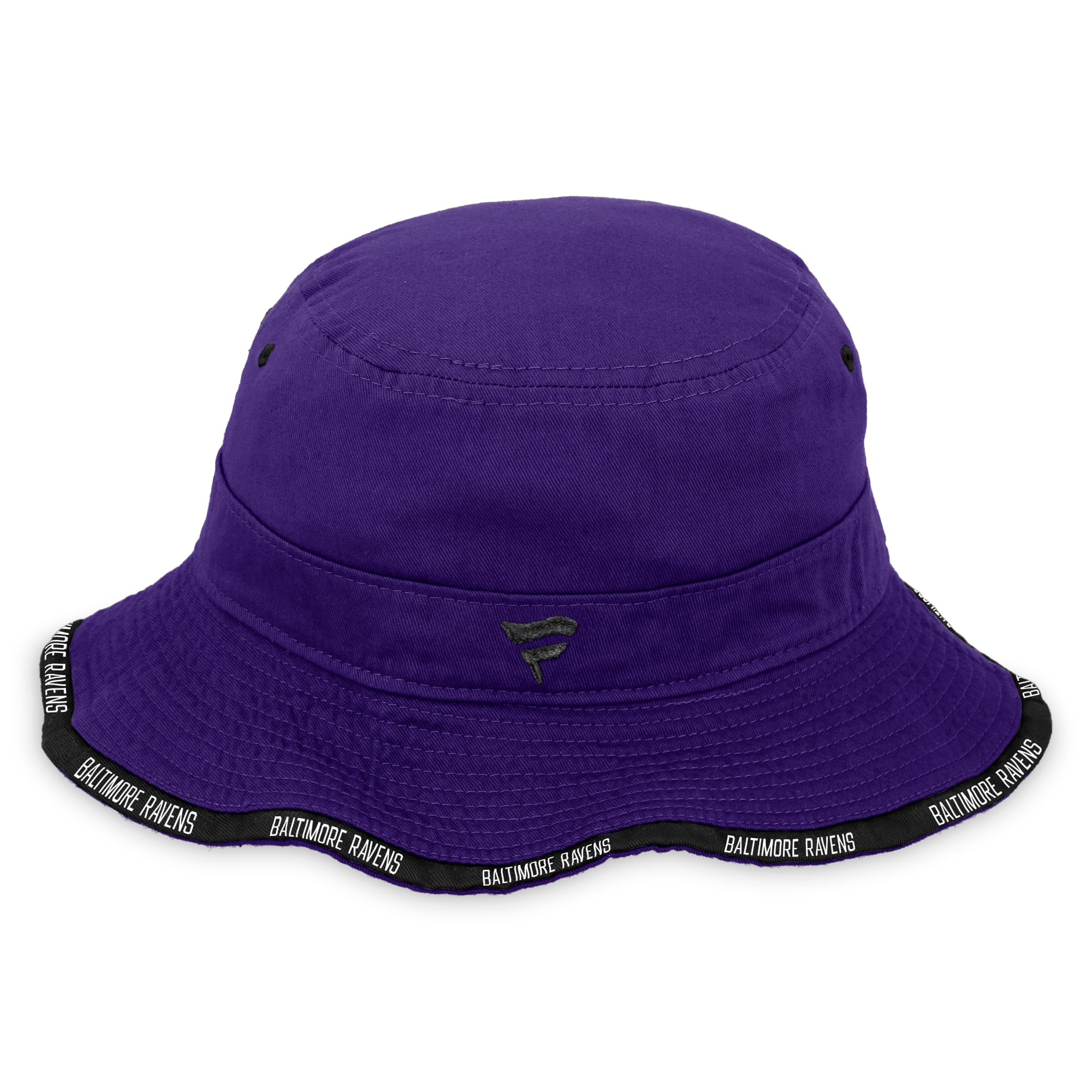 Men's Fanatics Purple Baltimore Ravens Iconic Bucket Hat