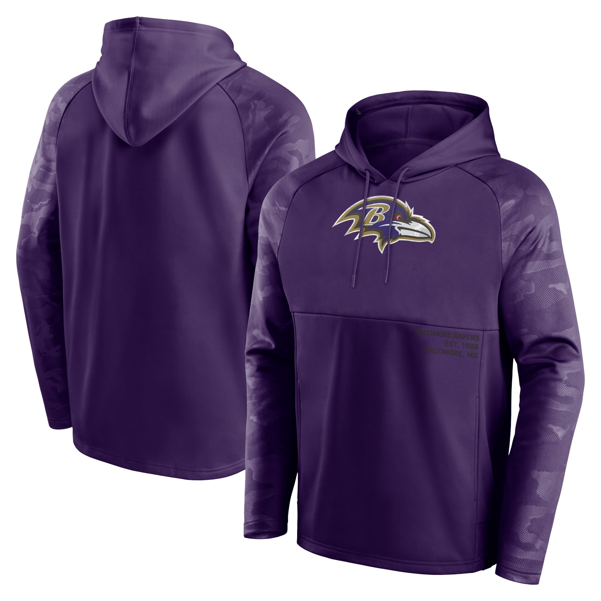 Men's Fanatics Purple Baltimore Ravens Shade Defender Raglan