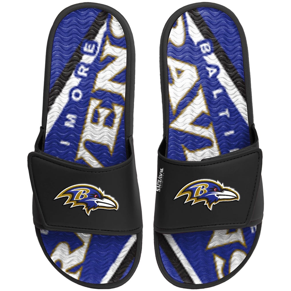 Men\'s Baltimore Ravens Slide Sandals Black Size M 9–10 NFL‎ Baltimore Ravens Slides Men main image 4