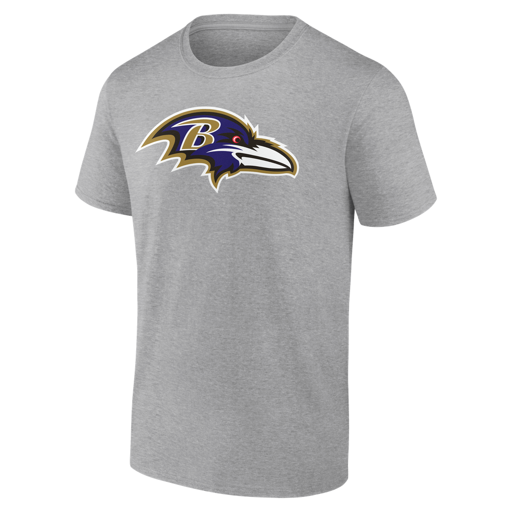 Baltimore Ravens  Team Authentic Personalized Name & Number T-Shirt - Gray