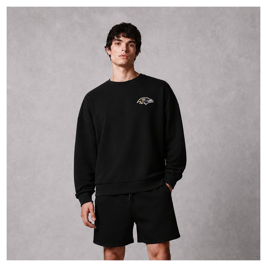 Baltimore Ravens Levelwear Luxe Zone Logo Sweatshirt - Black