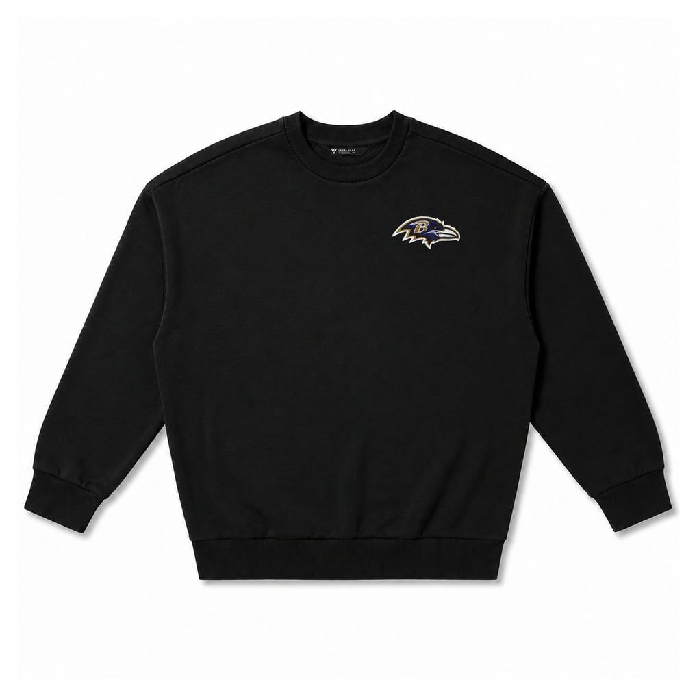 Baltimore Ravens Levelwear Luxe Zone Logo Sweatshirt - Black