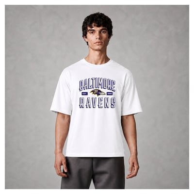 Baltimore Ravens Levelwear Luxe Moment Stronghold Knit T-Shirt - White