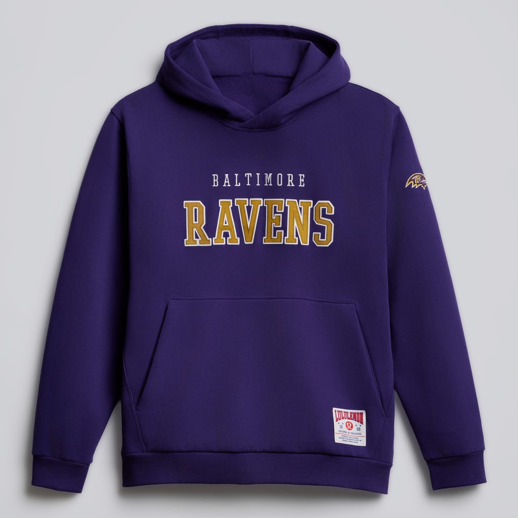 lululemon Baltimore Ravens True Purple Steady State Pullover Hoodie