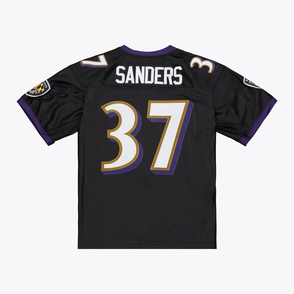 Deion Sanders Baltimore Ravens Mitchell & Ness 2005 Authentic Throwback Jersey - Black