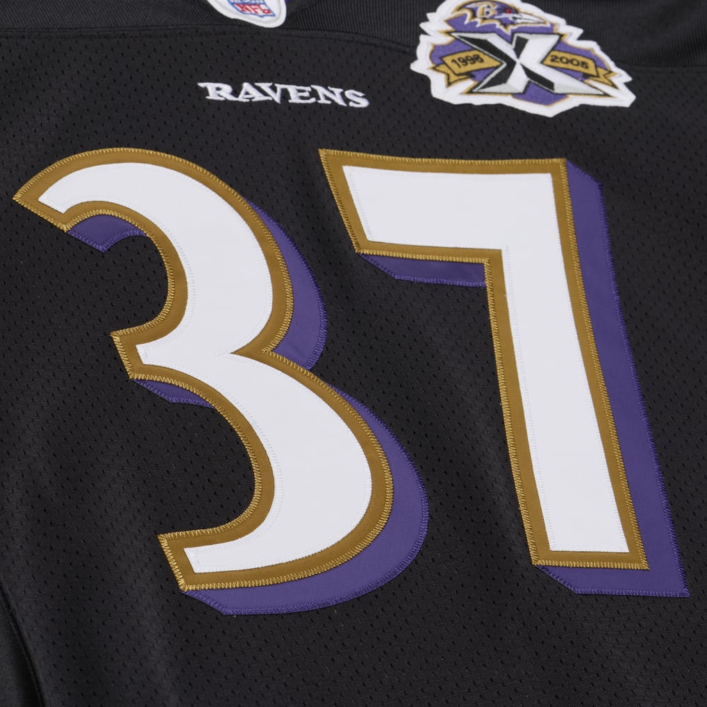 Deion Sanders Baltimore Ravens Mitchell & Ness 2005 Authentic Throwback Jersey - Black