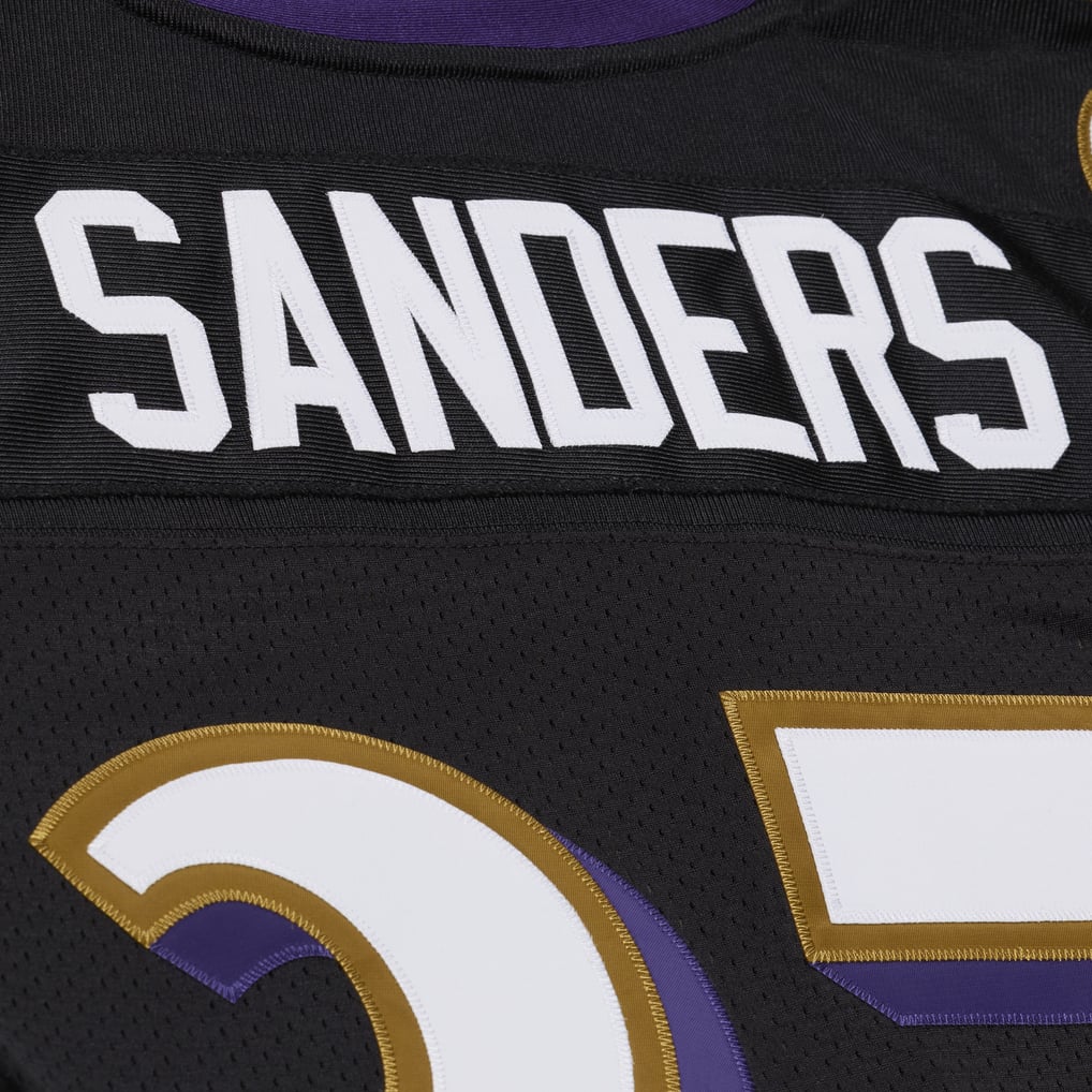 Deion Sanders Baltimore Ravens Mitchell & Ness 2005 Authentic Throwback Jersey - Black