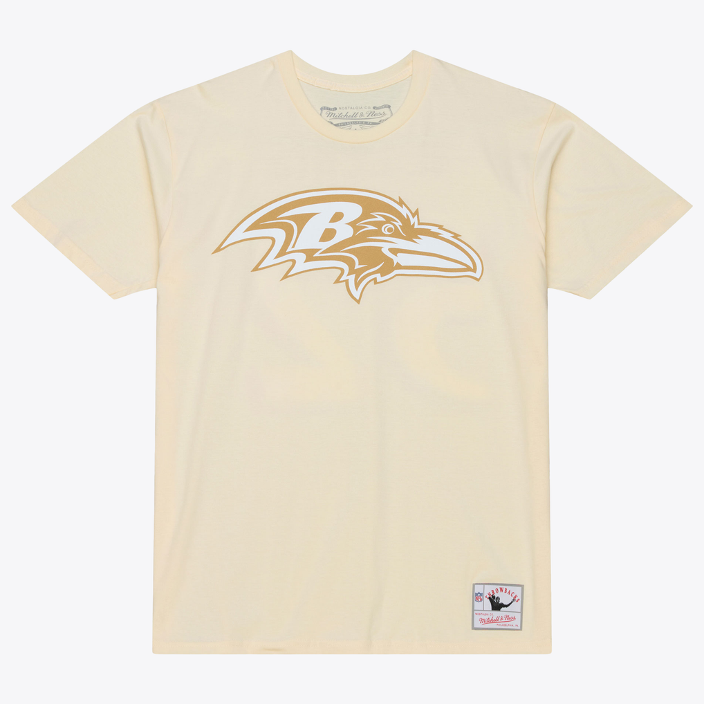 Ray Lewis Baltimore Ravens Mitchell & Ness Sandman Name & Number T-Shirt - Cream