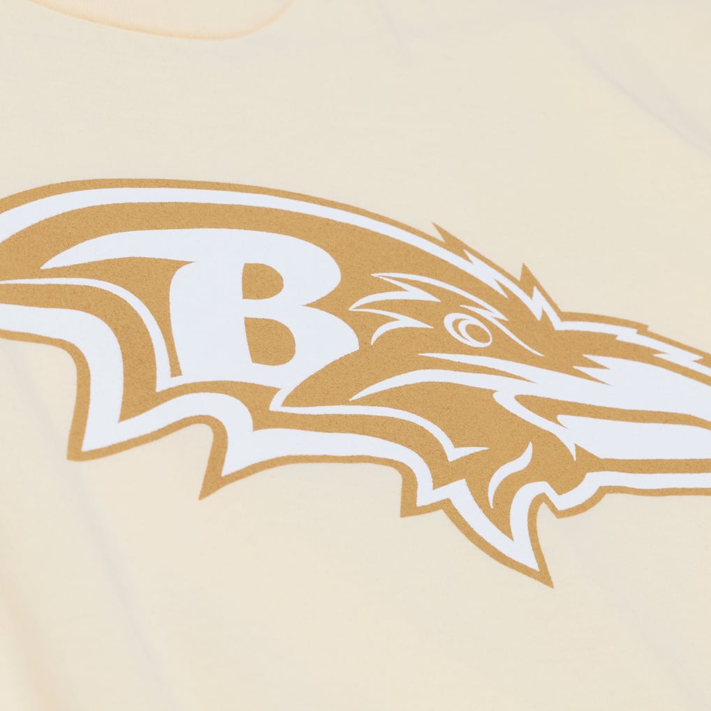 Ray Lewis Baltimore Ravens Mitchell & Ness Sandman Name & Number T-Shirt - Cream