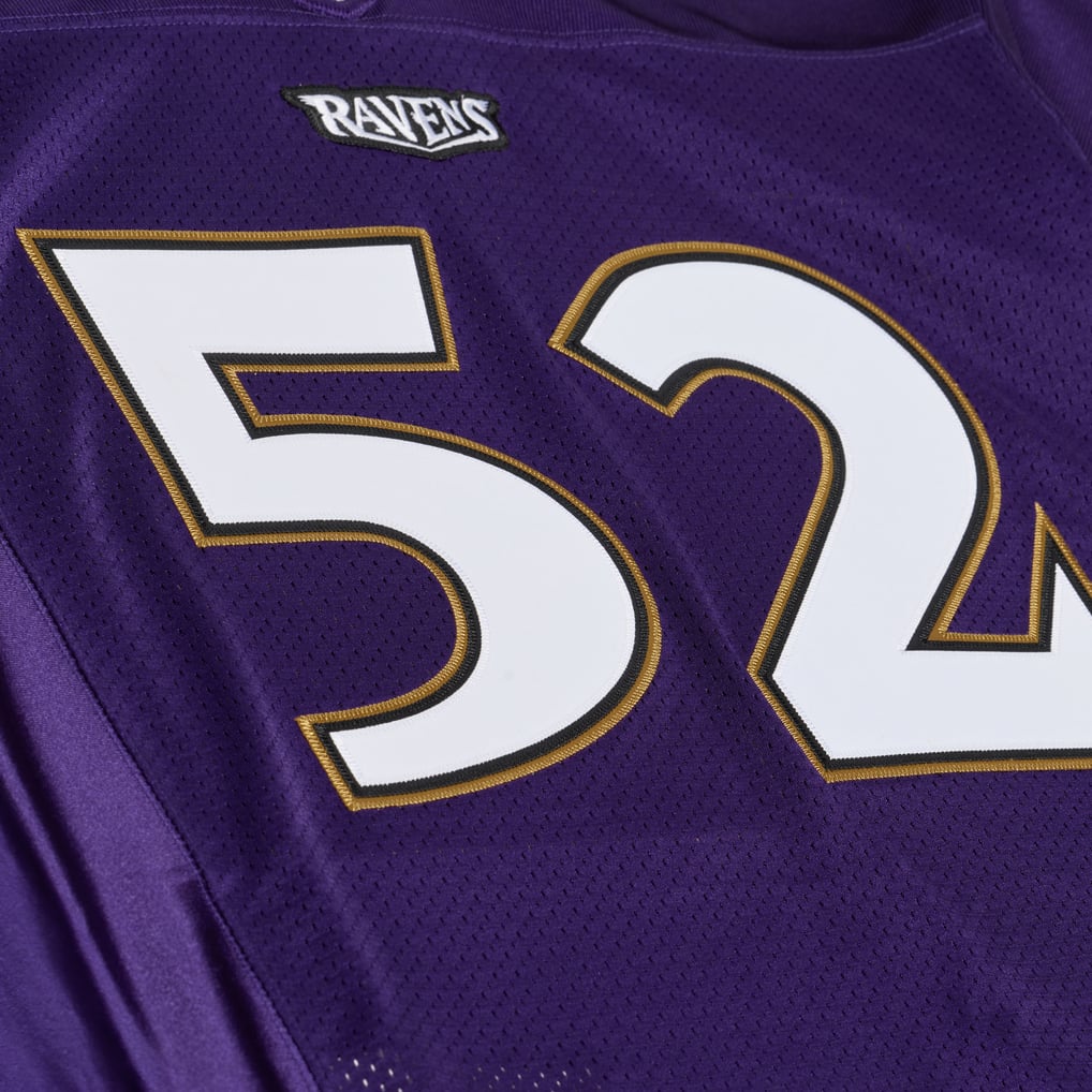 Ray Lewis Baltimore Ravens Mitchell & Ness 1996 Authentic Throwback Jersey - Purple