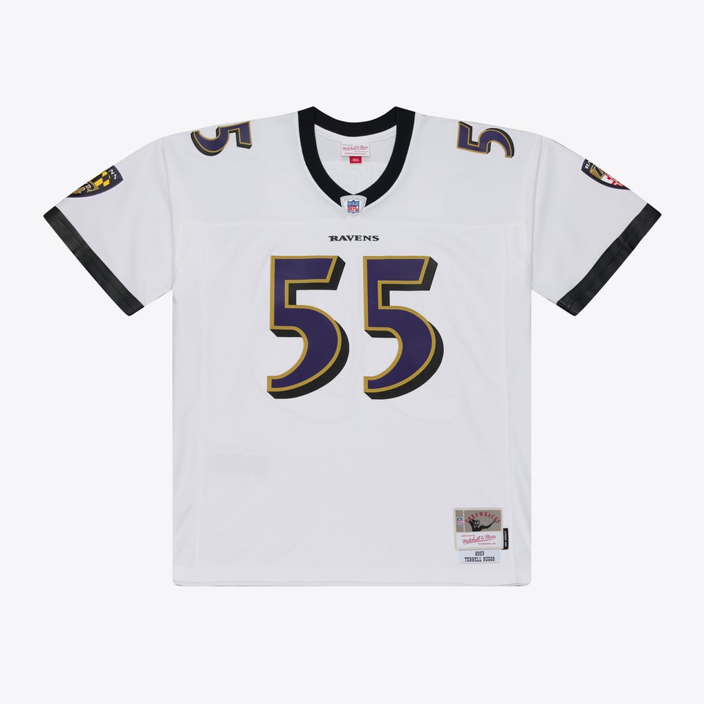 Terrell Suggs Baltimore Ravens Mitchell & Ness 2003 Legacy Replica Player Jersey - White