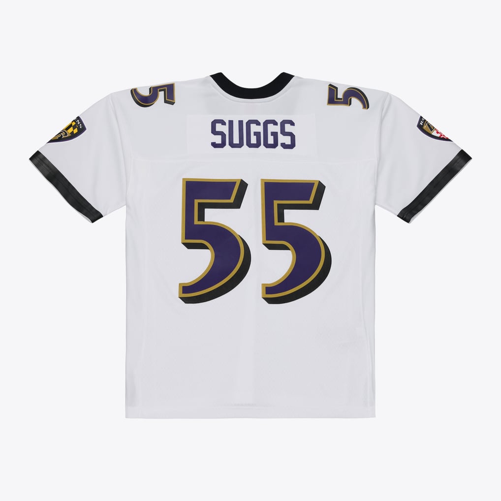 Terrell Suggs Baltimore Ravens Mitchell & Ness 2003 Legacy Replica Player Jersey - White
