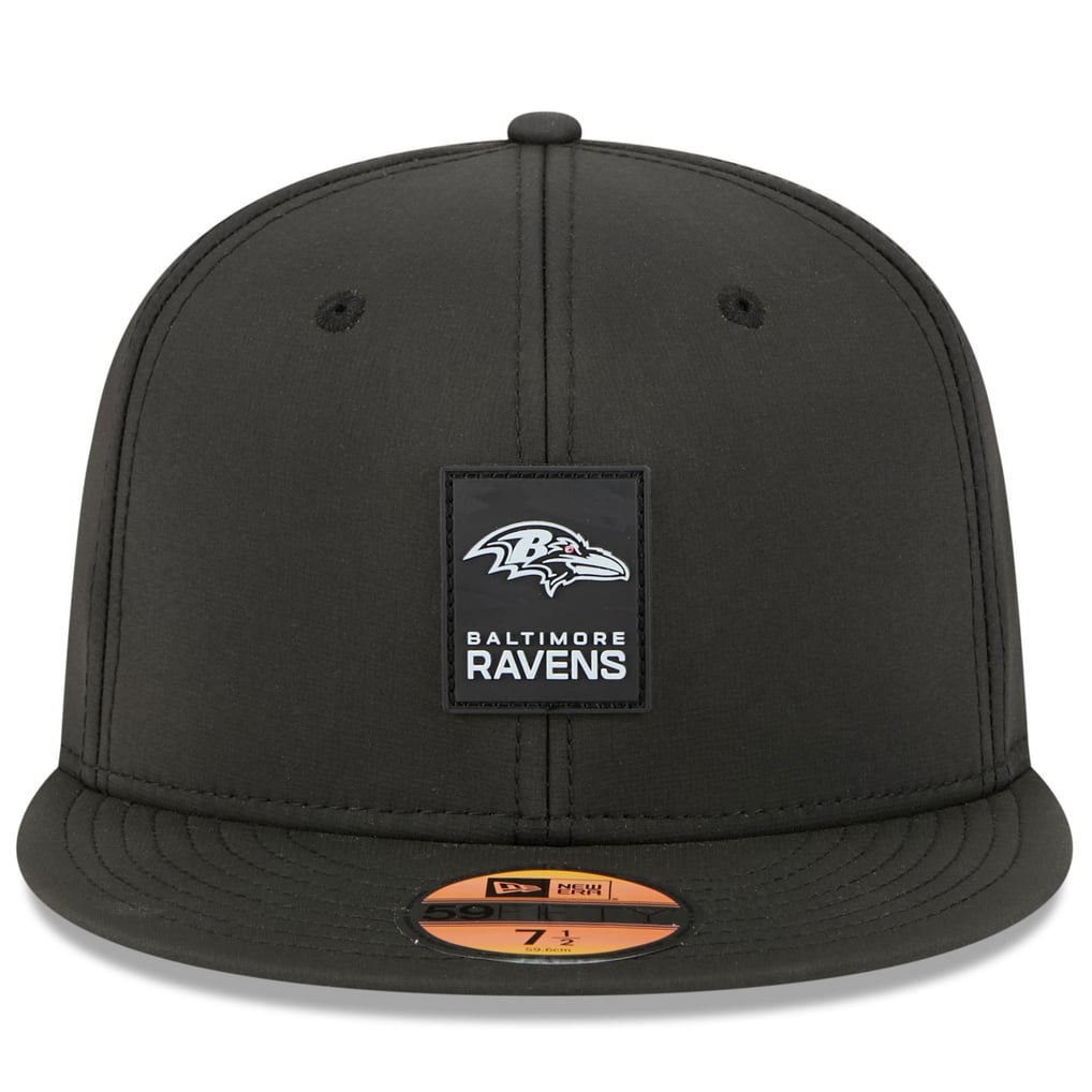 Baltimore Ravens New Era 2025 Sideline  59FIFTY Fitted Hat - Black
