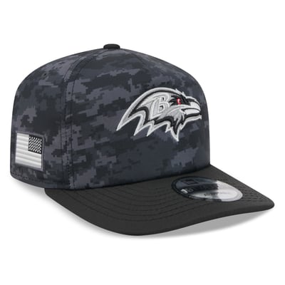 Baltimore Ravens New Era 2026 Salute To Service 19TWENTY Adjustable Hat - Black