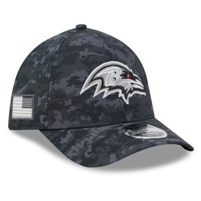 Baltimore Ravens New Era 2026 Salute To Service 39THIRTY M-Crown Stretch Hat - Black