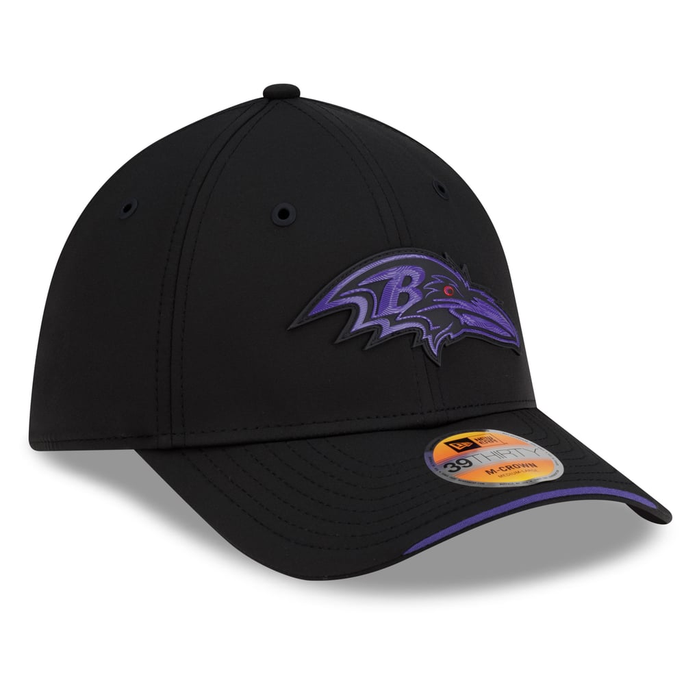 Baltimore Ravens New Era 2026 Sideline 39THIRTY M-Crown Flex Hat - Black