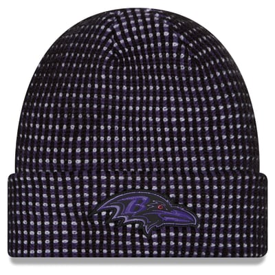 Baltimore Ravens New Era 2026 Sideline Cold Weather  Cuffed Knit Hat - Black