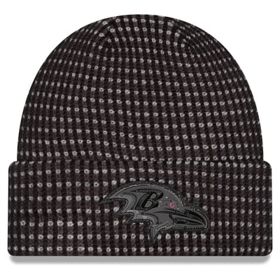 Baltimore Ravens New Era 2026 Sideline Cold Weather  Cuffed Knit Hat - Black