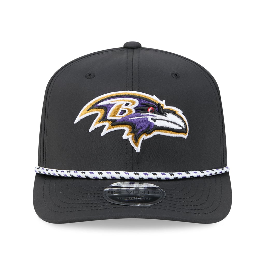 Baltimore Ravens New Era 9SEVENTY Adjustable Hat - Black