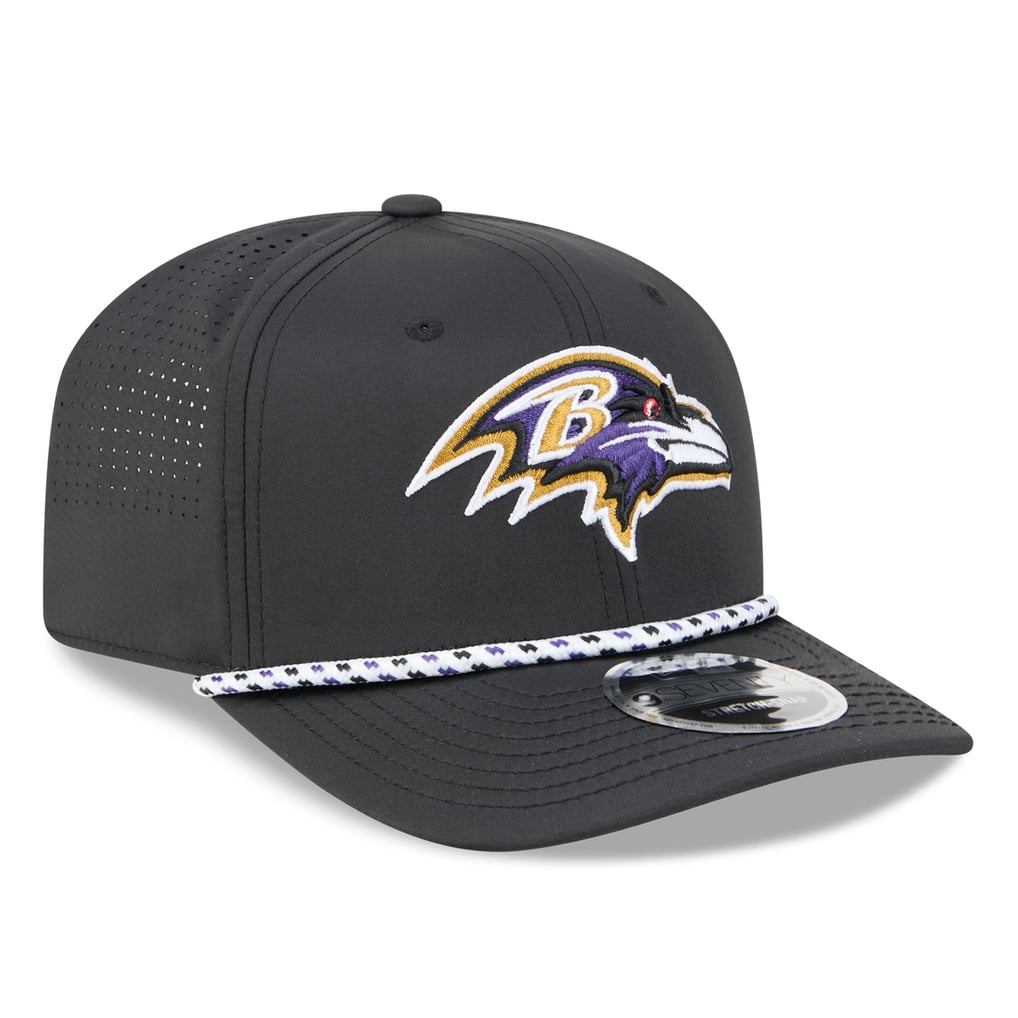 Baltimore Ravens New Era 9SEVENTY Adjustable Hat - Black