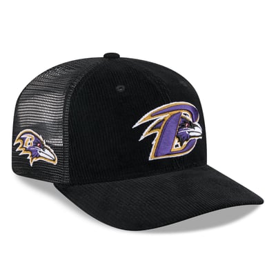 Baltimore Ravens New Era Deceptor 9SEVENTY Adjustable Hat - Black