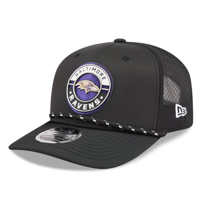 Baltimore Ravens New Era Game 9SEVENTY Adjustable Hat - Black