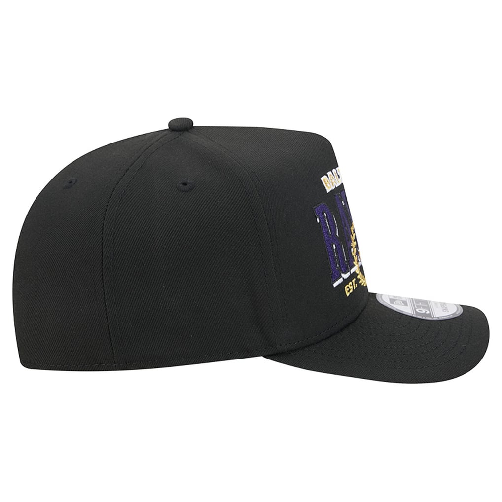 Baltimore Ravens New Era Laurel A-Frame 9FIFTY Snapback Hat - Black