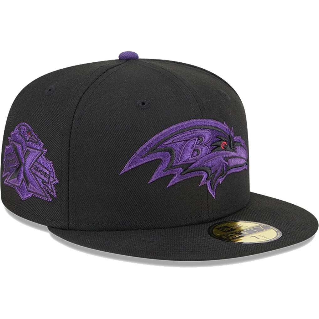 Baltimore Ravens New Era Pop 59FIFTY Fitted Hat - Black