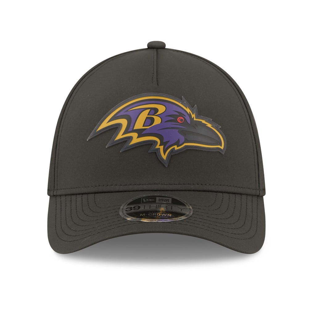  Baltimore Ravens New Era Tonal 39THIRTY A-Frame Flex Hat - Black