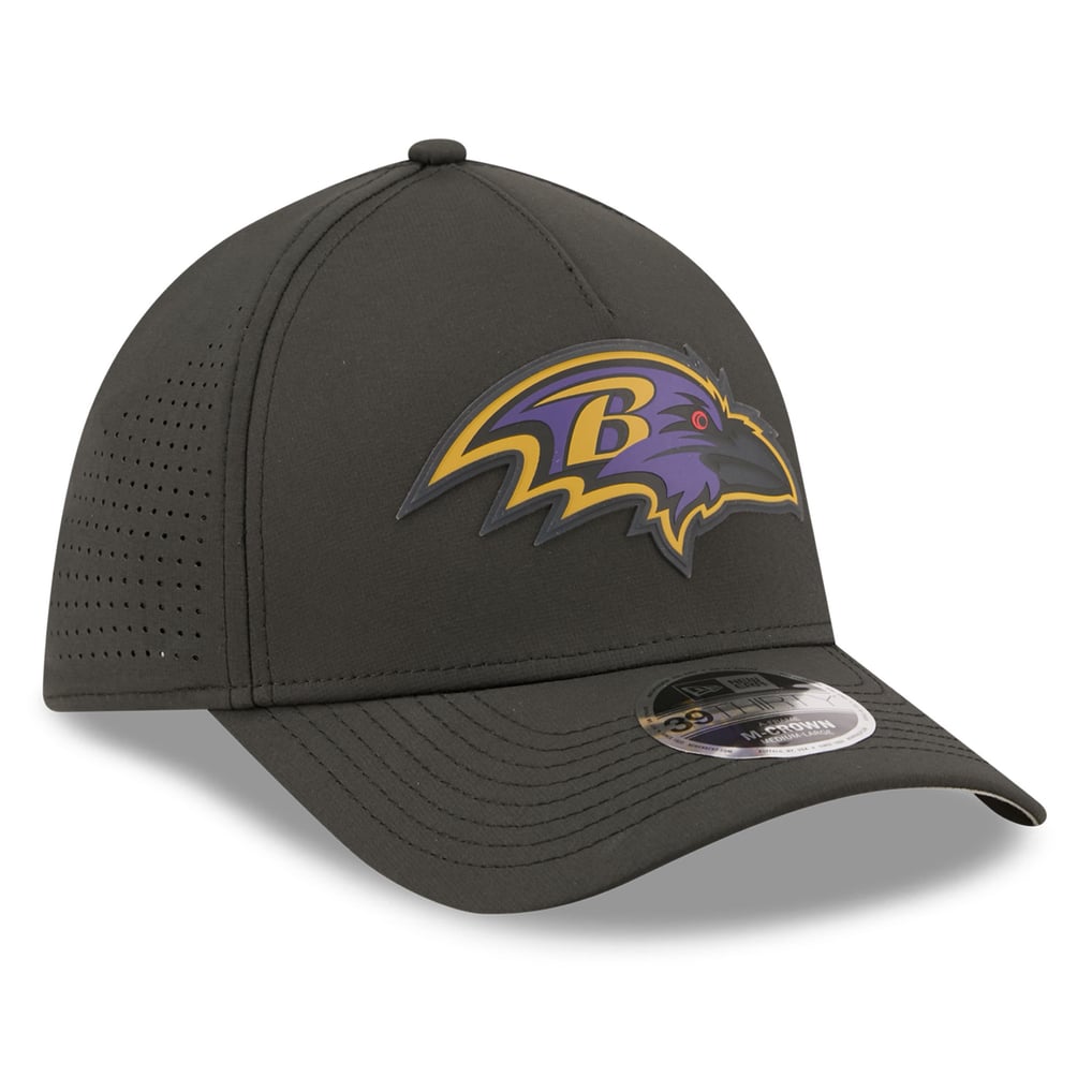  Baltimore Ravens New Era Tonal 39THIRTY A-Frame Flex Hat - Black