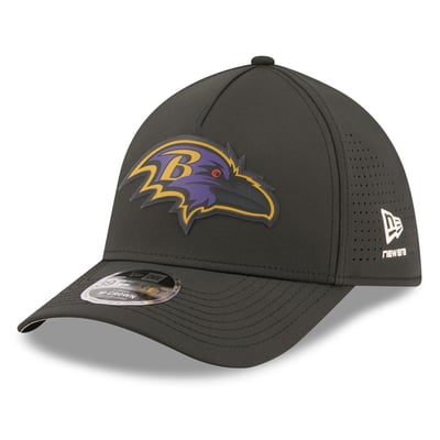  Baltimore Ravens New Era Tonal 39THIRTY A-Frame Flex Hat - Black