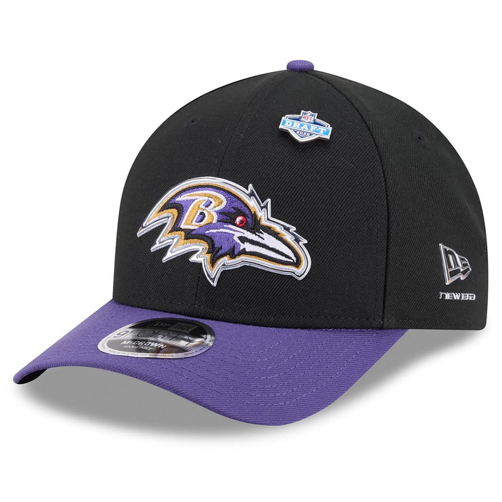  Baltimore Ravens New Era 2026 NFL Draft 9FORTY M-Crown Adjustable Hat - Black/Purple