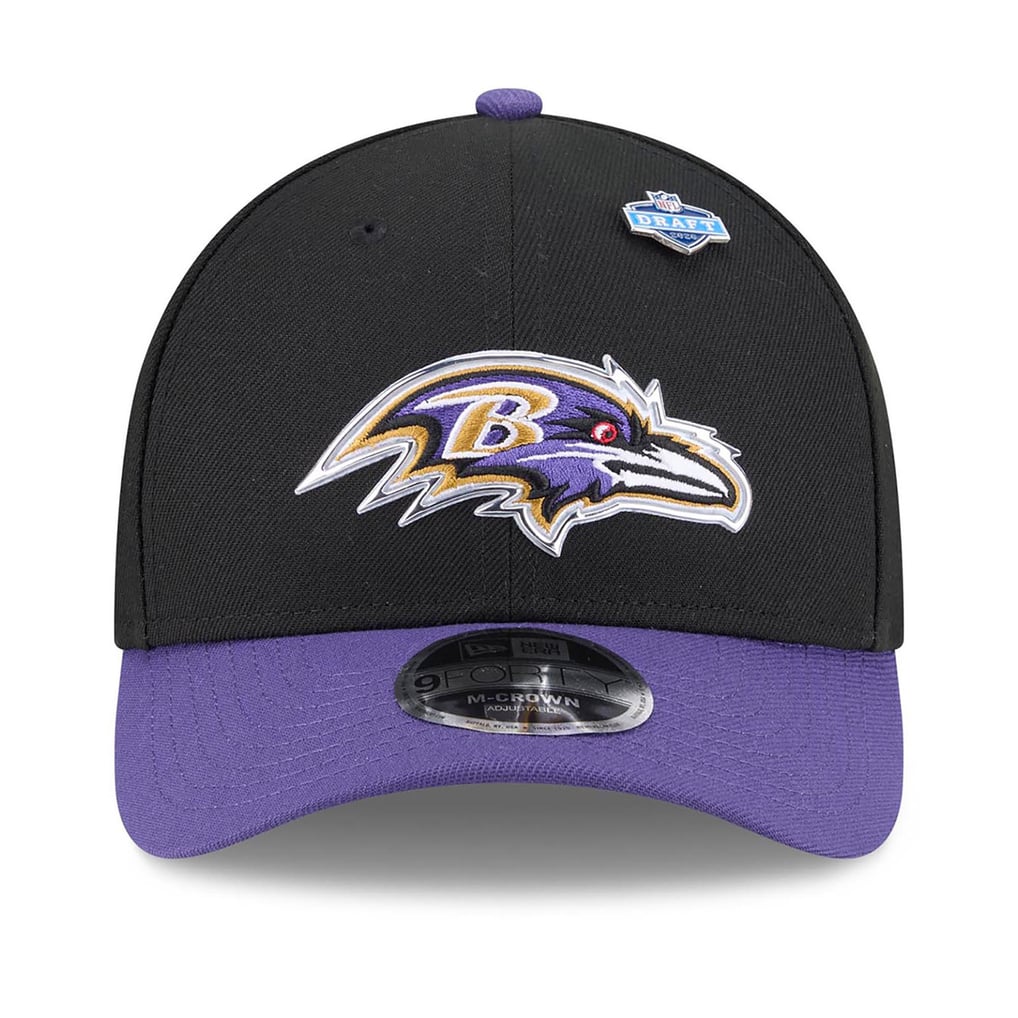  Baltimore Ravens New Era 2026 NFL Draft 9FORTY M-Crown Adjustable Hat - Black/Purple