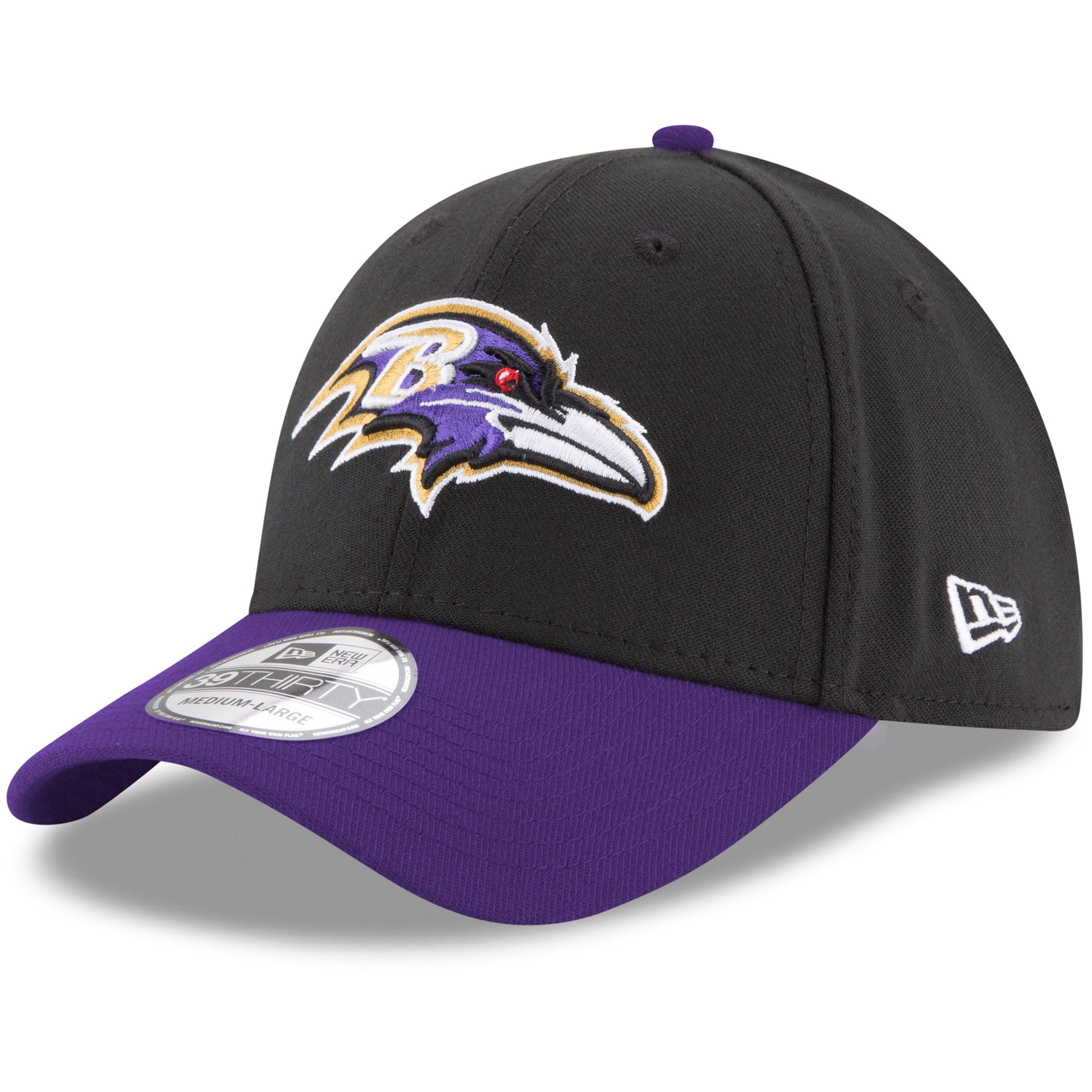 Men's Baltimore Ravens New Era Black/Purple Team Classic Two-Tone