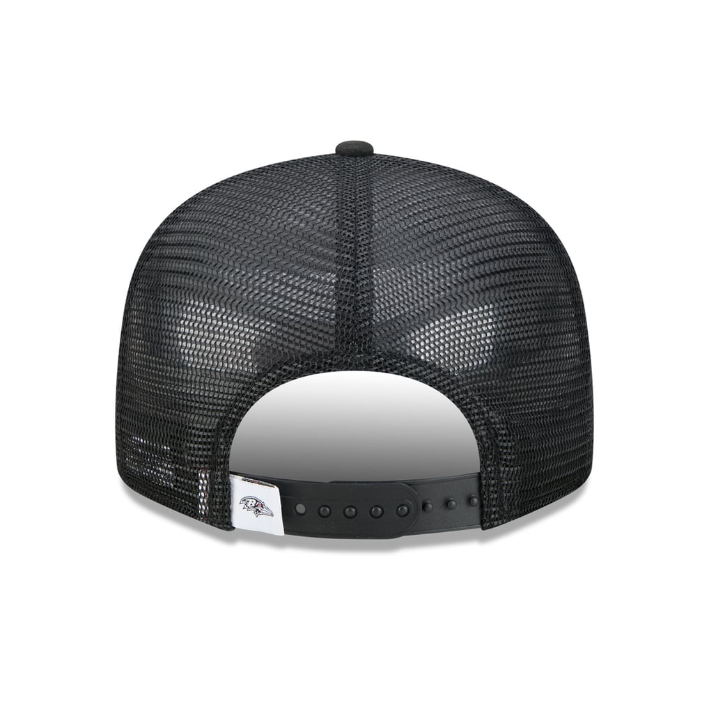 Baltimore Ravens New Era 9FIFTY Snapback Trucker Hat - Black/White