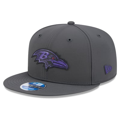 Baltimore Ravens New Era 2026 Sideline Cold Weather  9FIFTY Snapback Hat - Charcoal