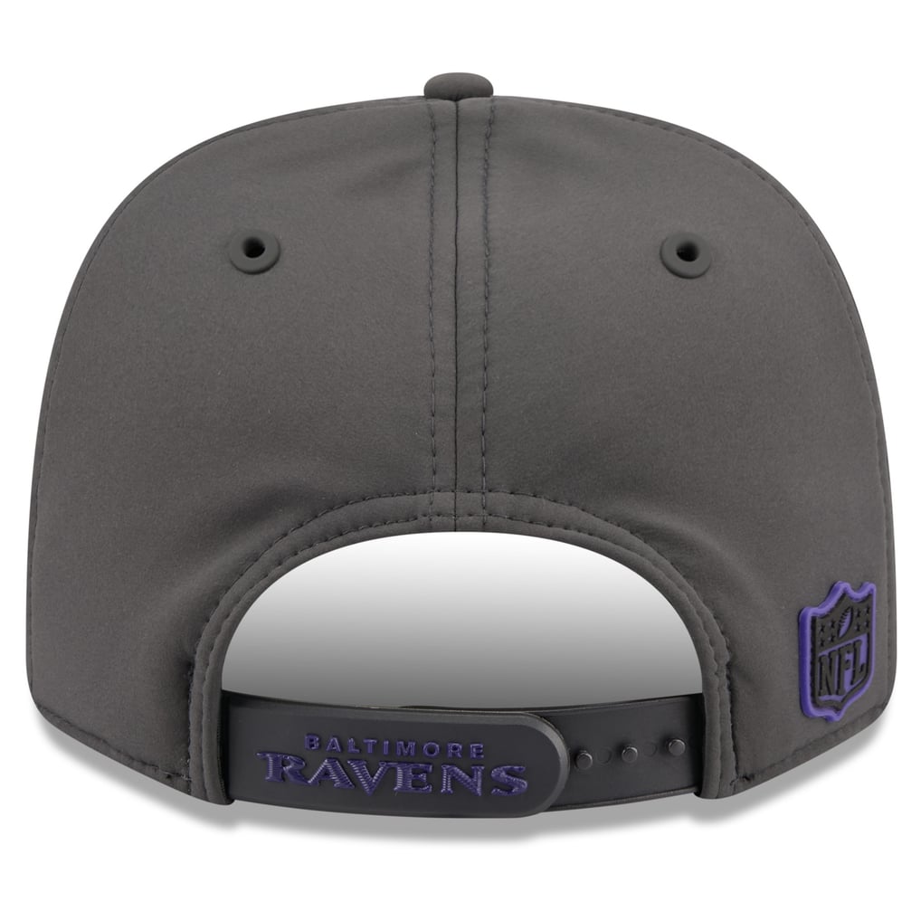 Baltimore Ravens New Era 2026 Sideline Cold Weather  9SEVENTY Adjustable Hat - Charcoal