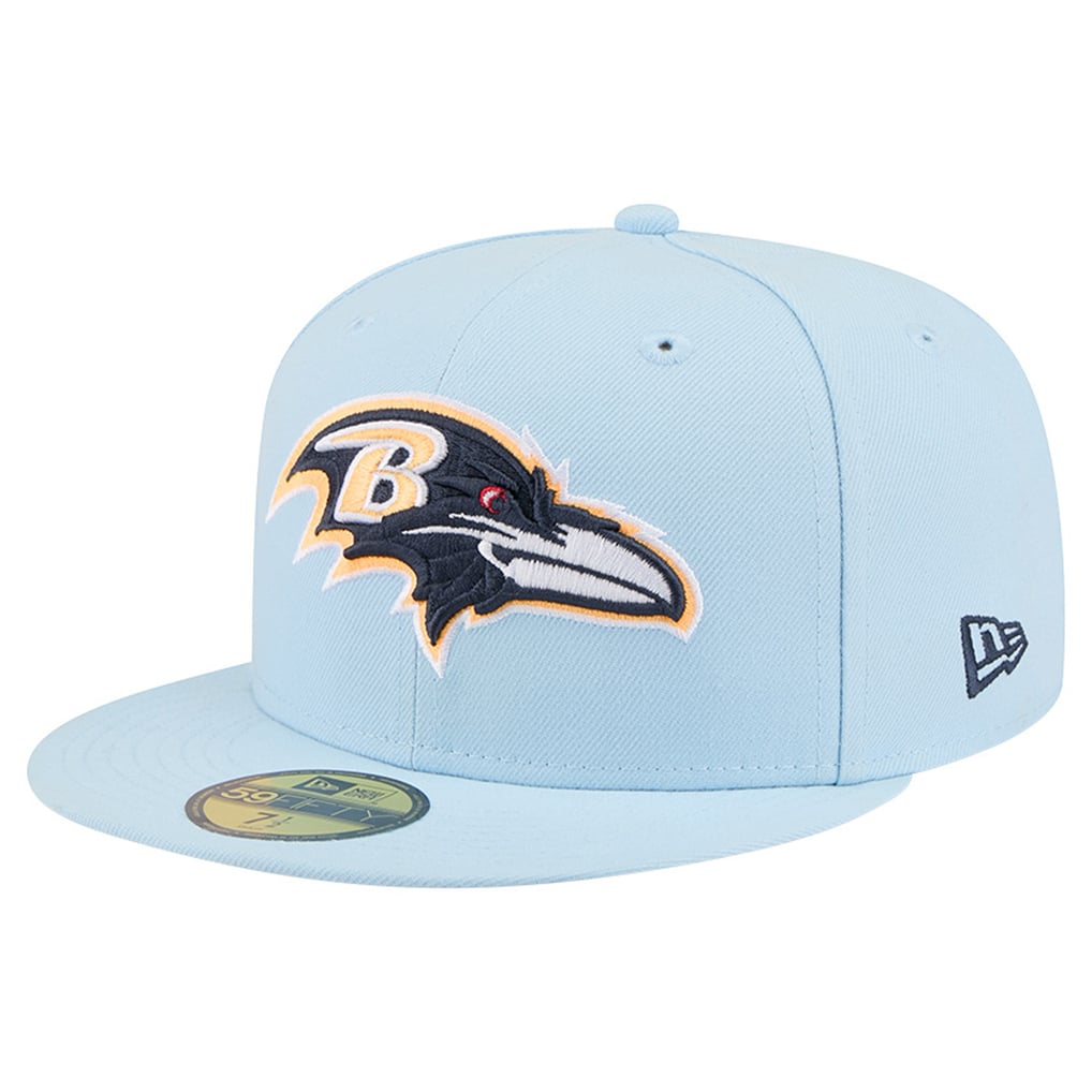 Baltimore Ravens New Era 59FIFTY Fitted Hat - Coastal Blue