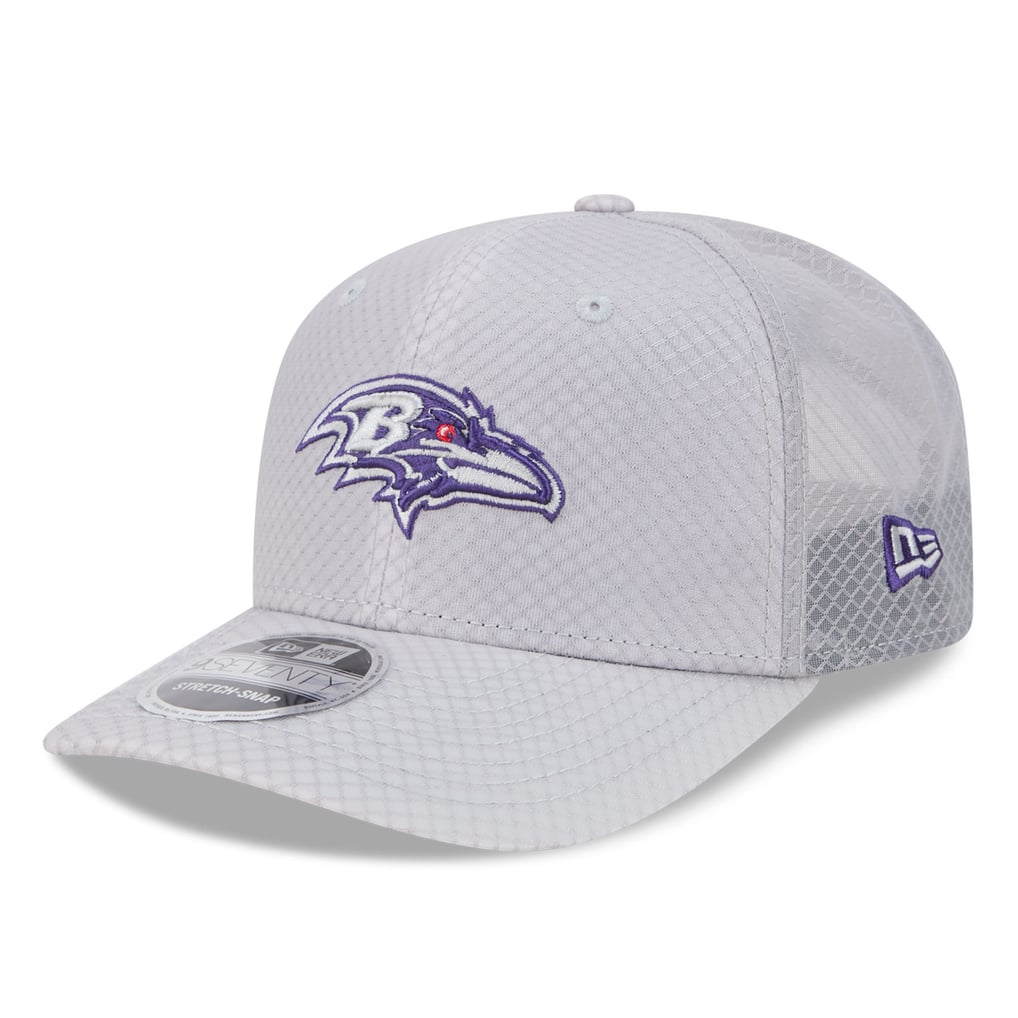 Baltimore Ravens New Era Jock 9SEVENTY Adjustable Hat - Gray