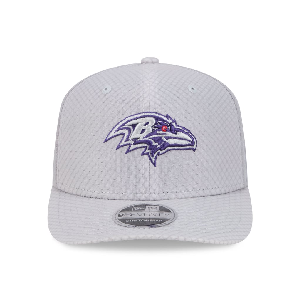 Baltimore Ravens New Era Jock 9SEVENTY Adjustable Hat - Gray