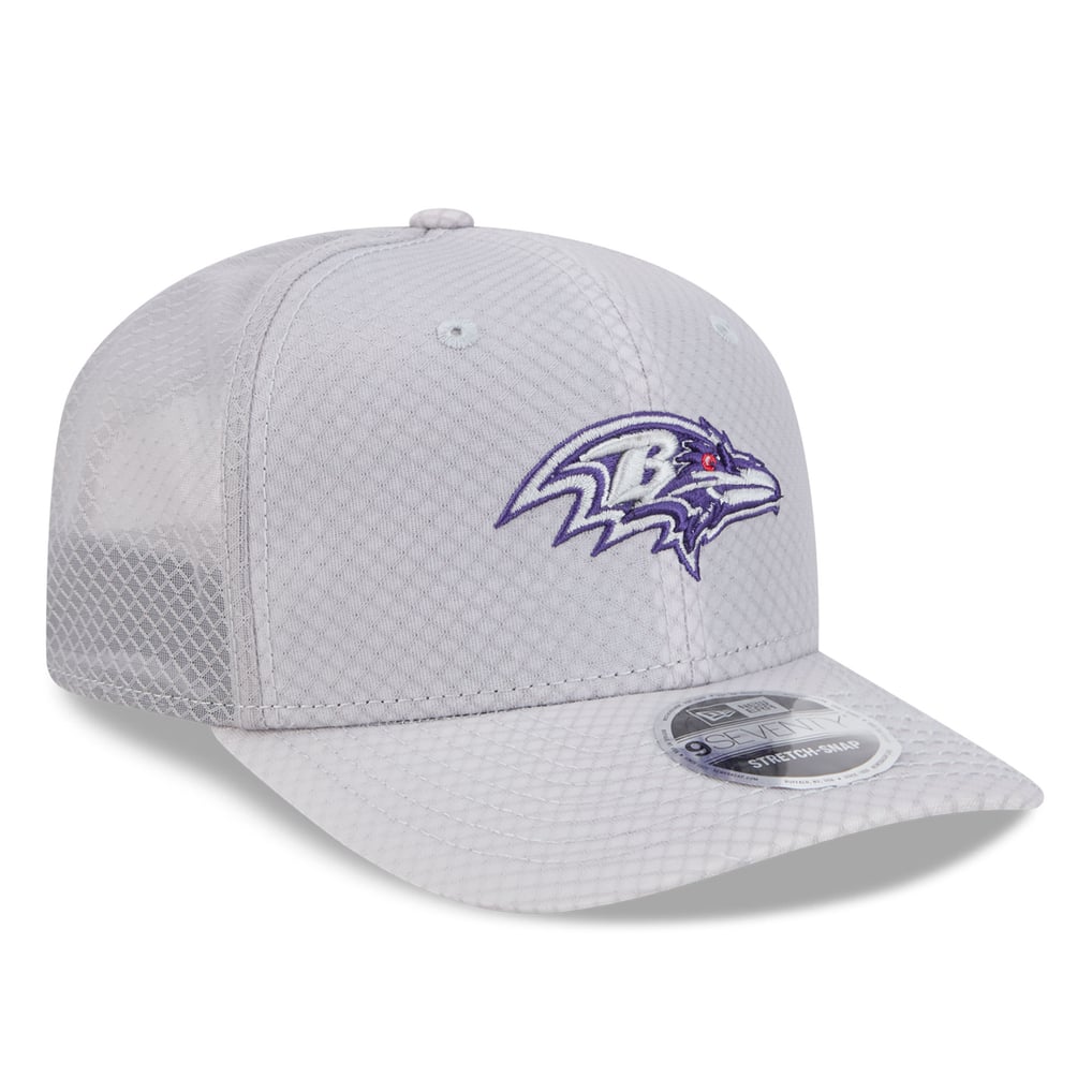 Baltimore Ravens New Era Jock 9SEVENTY Adjustable Hat - Gray
