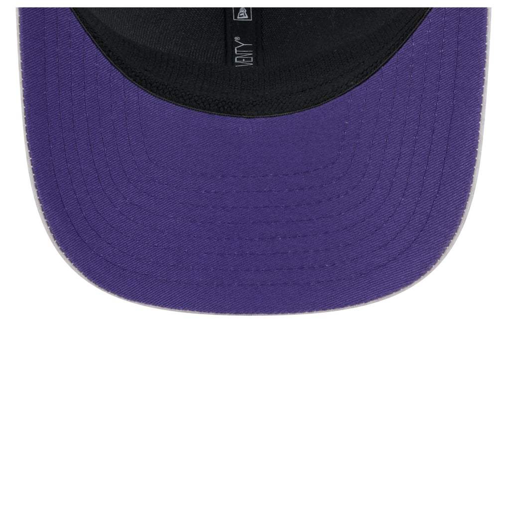 Baltimore Ravens New Era Jock 9SEVENTY Adjustable Hat - Gray