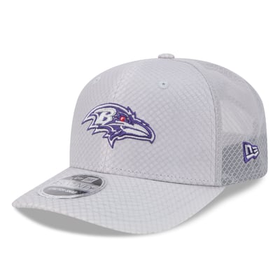 Baltimore Ravens New Era Jock 9SEVENTY Adjustable Hat - Gray