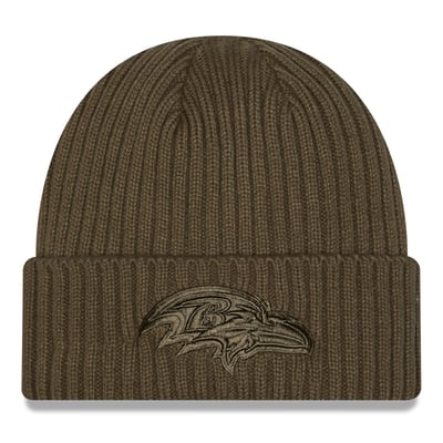  Baltimore Ravens New Era Color Pack Cuffed Knit Hat - Olive