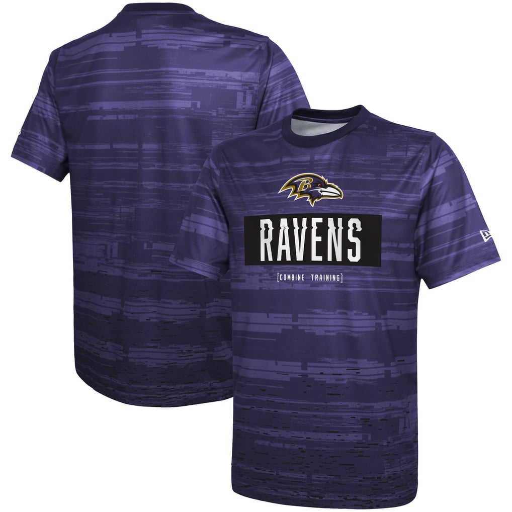 Baltimore Ravens New Era Combine Authentic Sweep T-Shirt - Purple