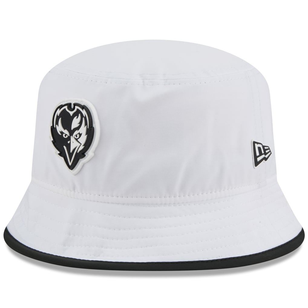  Baltimore Ravens New Era 2025 NFL Training Camp Stretch Bucket Hat - White