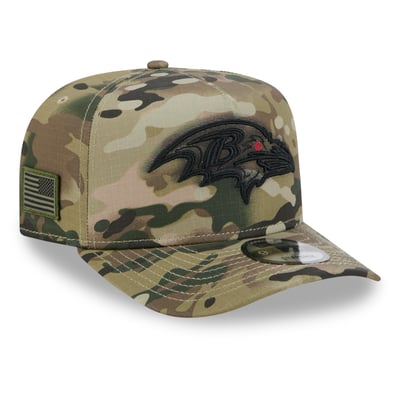 Baltimore Ravens New Era x BJ Betts 2026 Salute To Service 9FIFTY A-Frame Snapback Hat - Camo